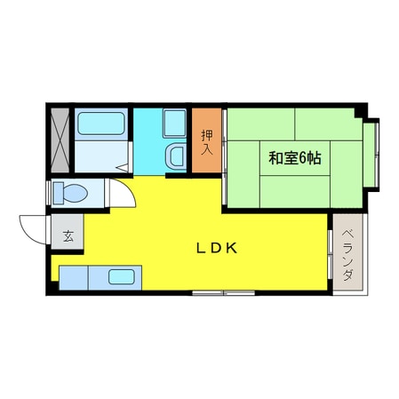 白帝ビルの物件間取画像